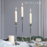3 Metal Candle Holders, L French Golden 3-Piece Set