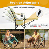 NNETM Heavy-Duty Folding Lounge Chair with Headrest