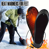 USB Heated Insoles with Overheat Protection & Storage Bag