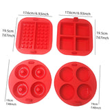 NNETM 4pcs Nonstick Silicone Air Fryer Pan Set