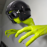 Green Alien Latex Pendant/1pc 3D Alien Sculpture with Small Wall-Mounted Head And Hands/Perfect for Sci-Fi Decoration And Collection Inspired by Area 51