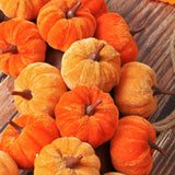 NNETM Faux Velvet Pumpkin Wreath Wall Hanging