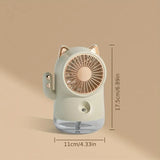 NNETM USB Rechargeable Water Spray Fan
