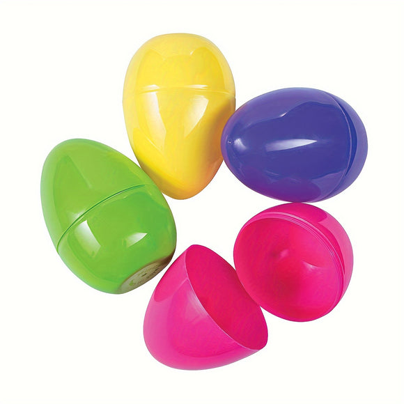 NNETM 6pcs Assorted Colors Giant Fillable Easter Eggs