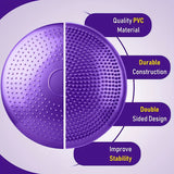NNETM 2pcs Inflatable Balance Boards - Stability & Core Strength Trainer(Blue & Purple)