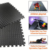 NNETM Interlocking Black EVA Fitness Mats Set (20pcs)