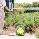 NNETM Garden Hose Reel Trolley with Hose