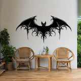 NNETM Victorian Gothic - Giant Majestic Bat Metal Wall Art