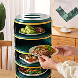 NNETM Stackable Mint Green Food Storage Covers (5-Layer)