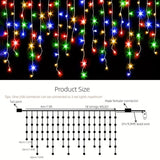 NNETM Dazzling Drops: Waterproof Icicle Christmas Lights