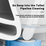 NNETM Toilet Brush Set with 12 Refill Heads