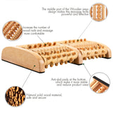 NNETM 1pc Wooden Foot Massager Roller for Plantar Fasciitis Relief(Brown)