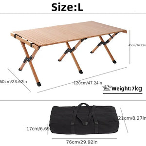 NNETM Wooden Charm Meets Outdoor Freedom in This Versatile Table
