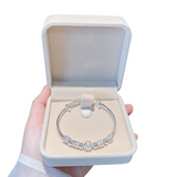 NNEOBA Sterling Silver Lucky Beads Bangle