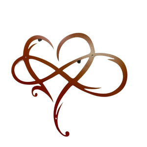 NNETM Infinity Heart Metal Wall Art Love Sign Decor