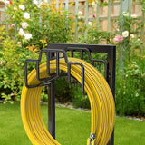 NNETM Freestanding Metal Garden Hose Holder Rack