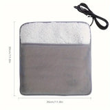 NNETM USB-Powered Heating Set - Blanket, Foot Pad, Seat Cushion (Gray)