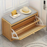 NNETM 70cm Bamboo Shoe Rack Bench - Seat and Storage