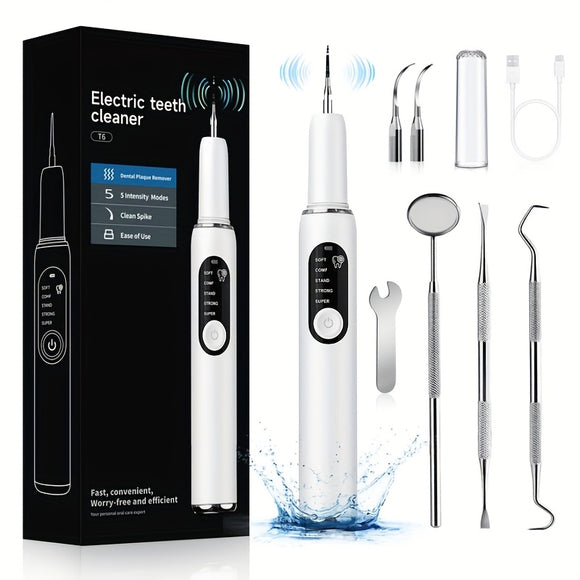 NNETM Electric Tooth Cleaner Rechargeable with LED & 5 Modes