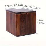 NNETM Flip Top Lid Storage Bench - Brown