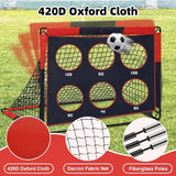 Portable Pop-Up Soccer Goal with Target Panel