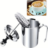 NNETM Manual Milk Stainless Steel Handheld Whisk
