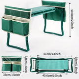NNETM Garden Kneeling Chair with Cushion and Tool Bag