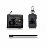3PCS Men's Wallet, Belt and Key Holder Set