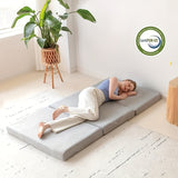 NNETM Three-Layer Folding Mattress Topper Lightweight & Portable