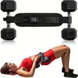 NNETM Weighted Waist Trainer Belt - Adjustable Resistance(Black)