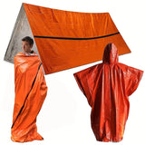 NNETM Outdoor Survival Camping Tent & Blanket Set (4 pcs)