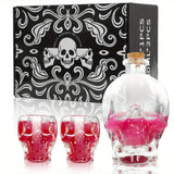 NNETM 2-Piece Skull Decanter Set - 750ml Crystal Wine Decanter