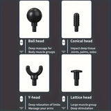 NNETM Multi-Functional Electric Deep Tissue Massager Gun - Gray