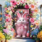 NNETM Charming Pink Easter Bunny Party Banner