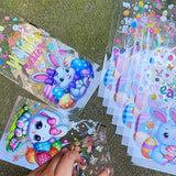 NNETM Easter Bunny & Egg Plastic Gift Bags (50pcs)