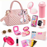 32pcs Princess Pretend Play Purse Set with Handbag & Accessories