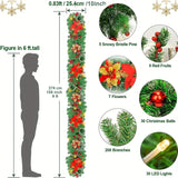 NNETM Enchanted Glow: Battery-Powered Artificial Christmas Garland Lights
