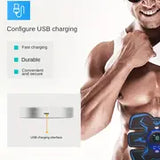 NNETM Rechargeable Remote Control Abdominal Muscle Toner, Muscle Trainer, Body Muscle Stimulator EMS Massager- Tone Your Abs, Hips, And Buttocks At Home