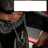 NNETM 1pc Fitness Weighted Belt with Chain - Black