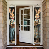 NNETM Easter Bunny Porch Banners for Indoor/Outdoor Decor