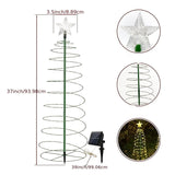 93cm Solar Christmas Tree Light Warm White