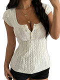 Women's Button Knit Top