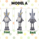 NNETM Standing Easter Bunny Gnome Plush Figurine