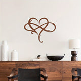 NNETM Infinity Heart Metal Wall Art Love Sign Decor