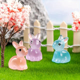 NNETM 20pcs GlowMates Animal Resin Figurines for DIY Crafts
