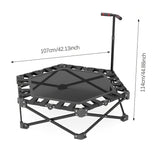 NNETM Rebounder Trampoline with Adjustable Handle
