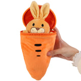 NNETM Easter Bunny Plush Toy with Carrot Hideaway