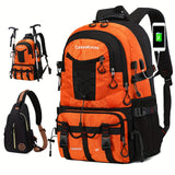 NNETM Large Capacity Travel Backpack with Chest Bag