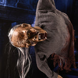 NNETM Skeleton Decoration with Glowing Eyes & Screaming Sound - Grey