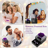 NNETM Elegant Heart-Shaped Jewelry Set with Purple Gemstones